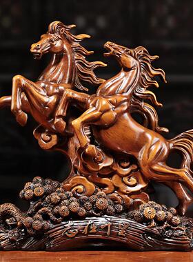 马摆件十二生肖马树脂创意家居客厅店铺开业送礼树脂工艺礼品