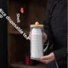 Disposable kung fu tea cup sugarcane fiber thickened paper cup biodegradable tasting cup small tea set cup tasting cup