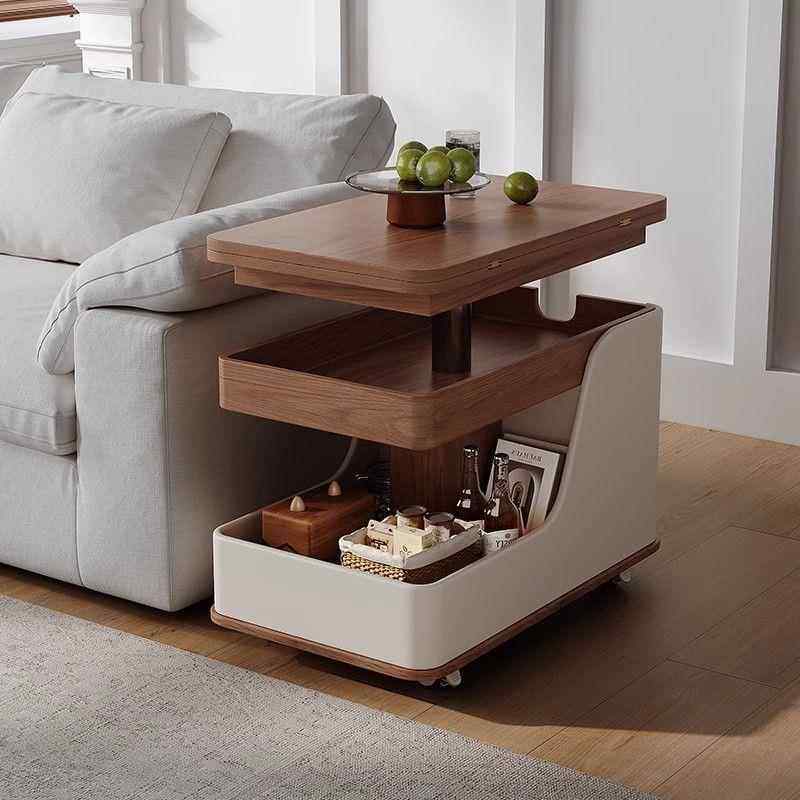 移动边几可移动折叠茶几小户型客厅小推车实木多功能升降旋转边柜,淘宝优惠券,粉丝福利购,淘宝优惠卷