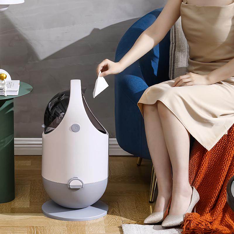 太空人垃圾桶家用带盖大号客厅厨房垃圾篓桌面卫生间机器人垃圾筒,淘宝优惠券,粉丝福利购,淘宝优惠卷