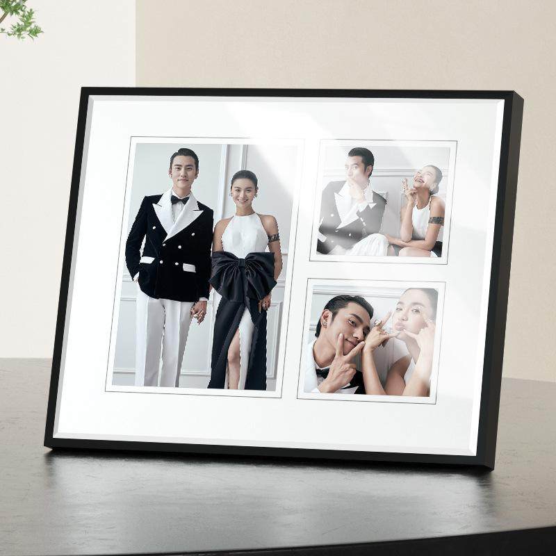 韩式婚纱照定制创意多宫格相框摆台高级感桌摆结婚洗照片制作10寸,淘宝优惠券,粉丝福利购,淘宝优惠卷