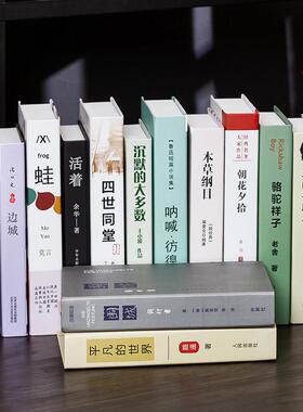 中文文艺简约假书彷真书装饰咖啡厅饭厅摆件品创意摆设道具书模型