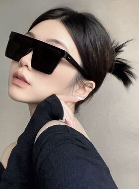 运动女复古连体超大框骑行防风防紫外线太阳镜男款显脸小