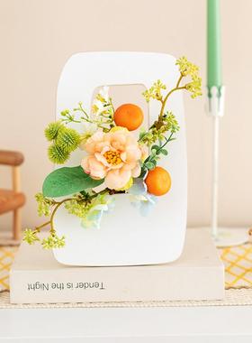 阿楹 法式奶油艺术摆件高级感小众复古咖啡店拍照厨房书架装饰花