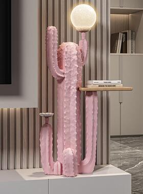 创地意仙人掌大型落摆件客厅关卧室迁EJD托盘收玄纳装饰新房子乔