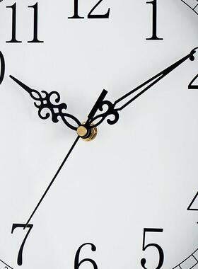 欧洲无障碍豪华双面挂钟现代客厅家居创意时钟时尚简单的金属装饰