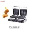 Qianmai square waffle machine commercial vertical honeycomb pancake machine square electric pancake pan rectangular waffle oven