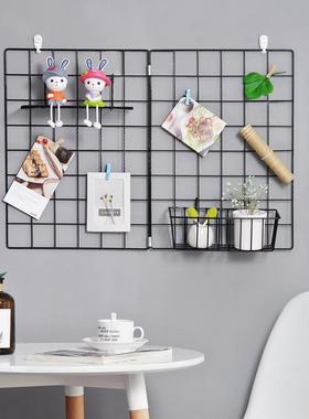 装饰品小号托盘网格照片装饰摆件