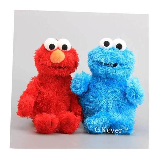 High Quality Elmo Cookie Monster Soft Plush Toy Dolls 30-33 - 图3