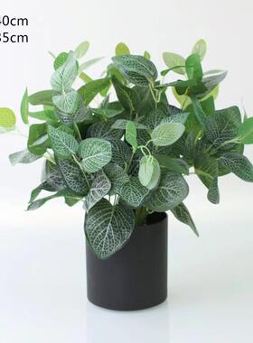 北欧客厅仿真绿色植物装饰假花卉办公桌面ins小盆栽摆件创意家居
