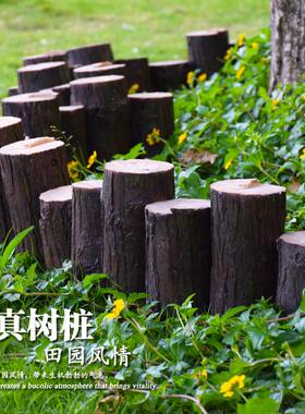 园林景观造景别墅花园布置庭院装饰摆件户外仿真树桩草坪花圃围
