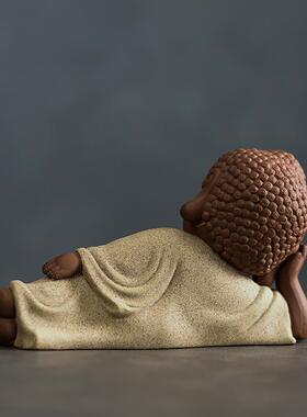 正品精品居陶瓷卧佛如来睡佛佛像佛弥祖释迦摩阿尼陀佛家装饰紫砂