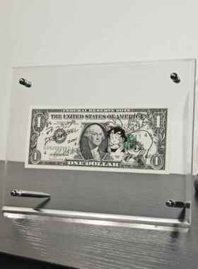 摆件鸟山明手稿龙珠小悟空装饰钱币收藏潮流艺术双面压克力书房摆