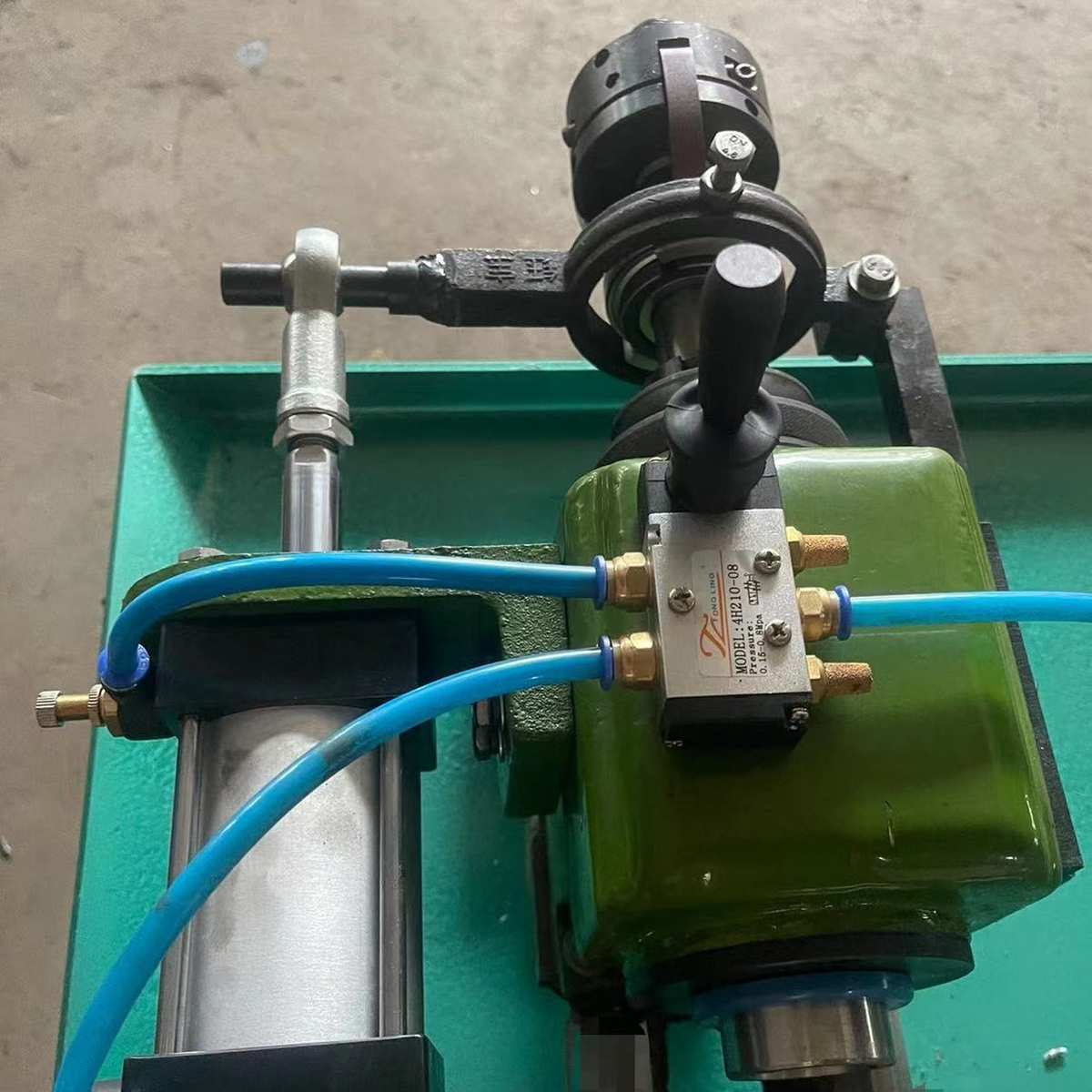 厂家直销仪表车床带气缸车头小机床 家用多功能主轴机头动力头 - 图2