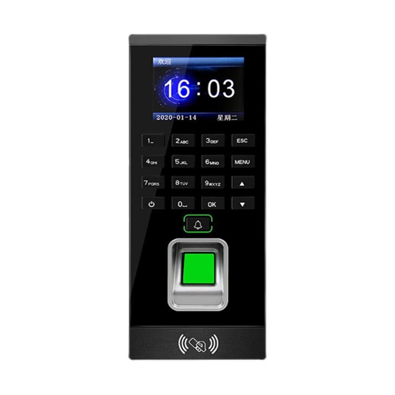 Fingerprint access control system All set card swipe temporary password attendance office glass door electric plug lock wooden door