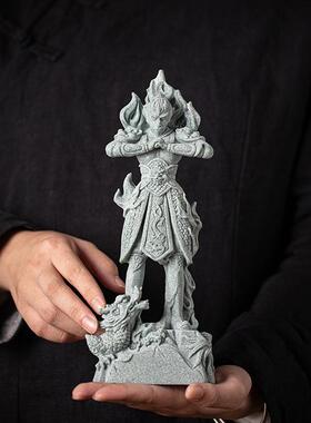 新创齐意青装石天大圣孙悟沙空茶宠家居桌面摆件办tb-75406公客厅