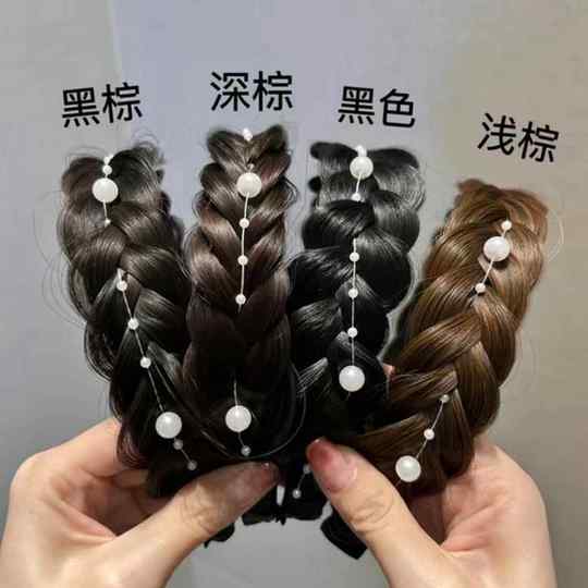 Hairpin ~ 2025 new fishbone braid wig headband