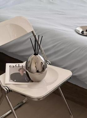 in银色蛋形扩散器无火香薰无障碍豪华风格饰品家居卧室高端家居装