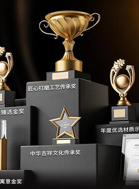 聚宝盆招财聚财摆件纯黄铜2026年新款米缸元宝八方来财水晶存钱罐