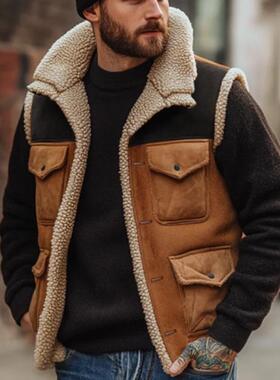 R 93891 Men's Outdoor Sleeves Vest 户外马甲