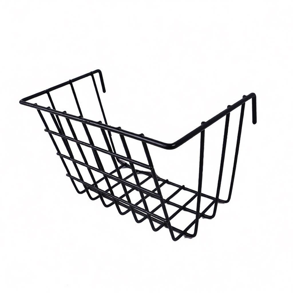 Hole board wall hanging accessories store mesh rack hanging basket wall hanging white trinkets iron storage white mesh