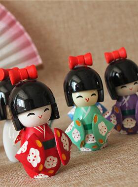 特价 日本木偶艺伎摆件 和服娃娃人偶卡通 料理店寿司店铺装饰品