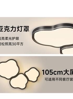 极简客厅主灯现代简约大气云朵吸顶灯2026年新款灯具全屋套餐组合