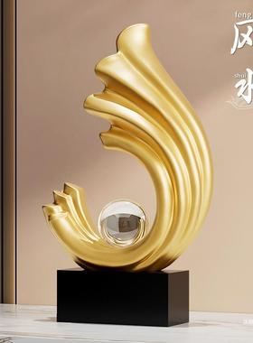 酒柜风10042375生水装饰术感办桌轻奢客厅电视柜公办艺公室摆件工