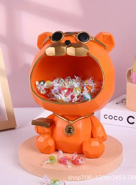 进门口00090钥匙收纳柜摆件放创意轻奢财招法斗玄关鞋电视柜家居