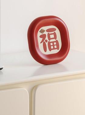 wozoom客TYOS409厅高厅档装饰品玄关客电柜酒柜桌福气满满面摆视