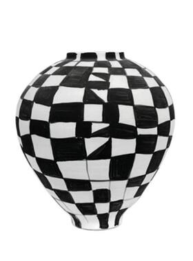 现代简约欧式轻奢果盘几何体双色摆件样板房售楼处软装饰品