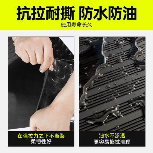 工业地垫橡胶橡胶板圆扣圆点橡胶板减震圆扣PVC橡胶垫 - 图0