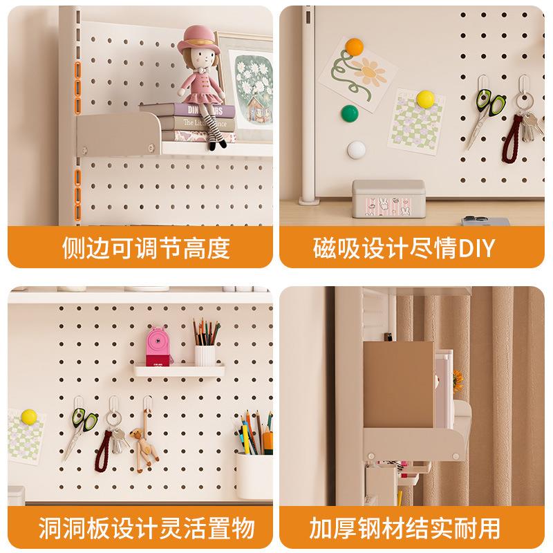 Desktop hole board storage rack student study desk office organizer storage rack simple multi-layer desk bookshelf