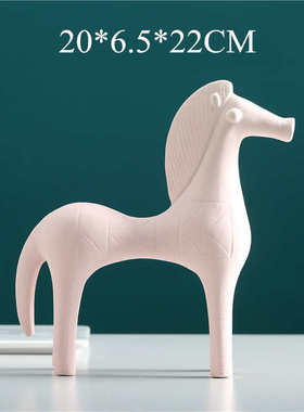 北欧风现代简约黑白条纹猫咪摆件儿童房样板间客厅玄关电视柜摆设