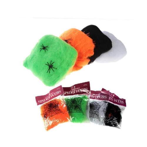 Halloween scene ambiance decorate spider cotton web silk万圣 - 图3