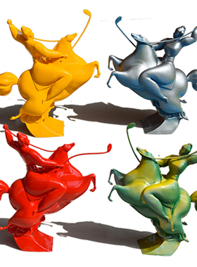 名家周晁《马上有银》签名+印章/收藏级潮玩手办雕塑