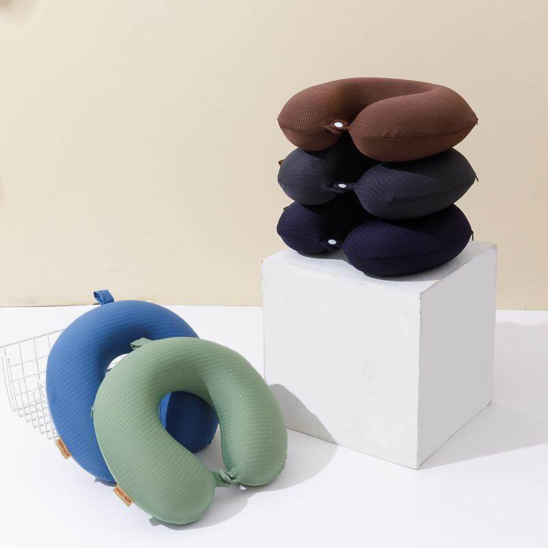 夏天冰丝u型枕头旅行护颈椎u形枕记忆棉午睡飞机靠枕式脖枕套,淘宝优惠券,粉丝福利购,淘宝优惠卷