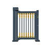 Pedestrian fence gate gate courtyard aluminum alloy channel swipe card face courtyard electric small door advertising recognition access control community