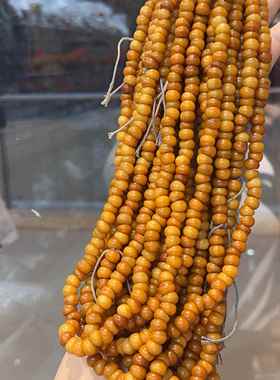 牛骨蒜瓣大肠珠10mm文玩手串散珠斜切珠隔珠手持配饰可盘玩