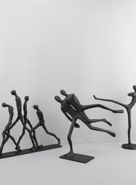 式室轻奢铸铁抽厅象人物摆件0972书房客卧室欧玄关样板房办公家居