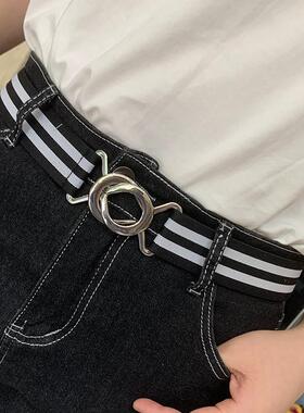 男女式时尚松紧腰带弹性百搭牛仔裤皮带羽绒服洋装束腰显瘦装饰