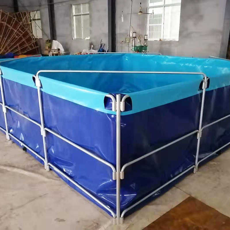 帆布鱼池带支架一整套刀刮布养殖鱼池虾养池方形圆形折叠养殖池,淘宝优惠券,粉丝福利购,淘宝优惠卷
