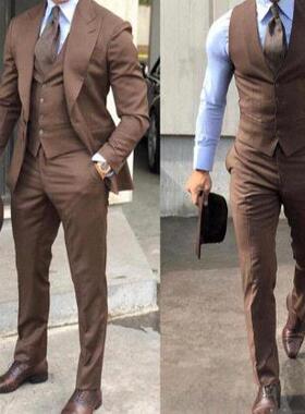 Men 3 Suit Blazer Meetings Formal Events s Stylish