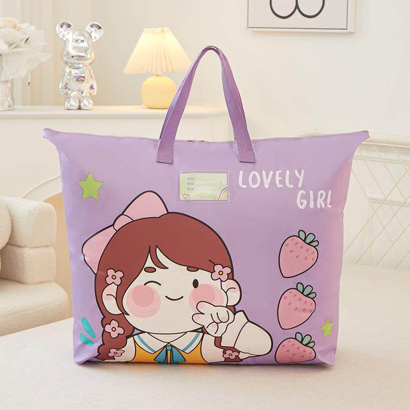 儿童幼儿园被子收纳袋入园专用衣服枕头装被褥的手提袋子防水防潮 - 图0