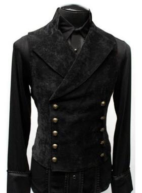 U 42466 Men's Double Breasted Suede Jacket 麂皮绒双排扣外套
