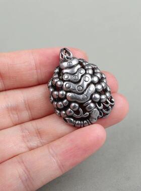 2026如法莲师九头火焰铁蝎佛珠项链吊坠天铁五金娘拉铁蝎护身挂坠