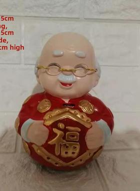 采购产品福寿岳父岳母杯陶瓷装饰品，男女装饰品，老人和妇女装饰