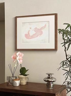 《金钱豹》常玉中古风客厅装饰画轻法式寓意好艺术餐厅卧室挂画