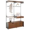 Floor-standing storage system wall track bookshelf wall-mounted bookcase ancient cave plate storage rack open coat rack