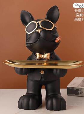 入户门钥匙收纳摆件现代轻奢玄关摆件入户门口鞋柜钥匙盒遥控器收